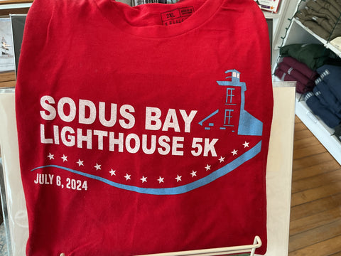 Sodus Bay Lighthouse 5K 2024 T-Shirt, Sale