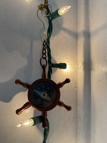 Ornament - ship wheel compass